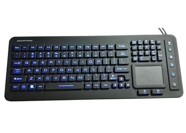 100 % Washable Silicone Multi Touch Keyboard , Industrial Capacitive Touch Keyboard
