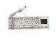 Cherry Switch Thin Mechanical Keyboard , Metal Pc Keyboard For Petrol Oil Pumping