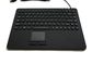Waterproof Military Portable Computer Keyboard , Touchpad Flat Keyboard For Pc