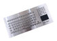 IP65 Ruggedized Keyboard By Industrial Metal Material With Touch Screen