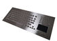 IP65 Ruggedized Keyboard By Industrial Metal Material With Touch Screen