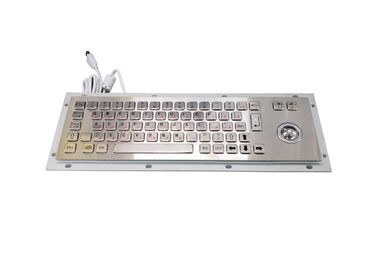 PS2二か国語の産業PCのキーボード、トラックボールが付いている66のキーUsbのキーボード