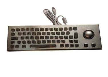 1つのキーボードの屋外の耐圧防爆はすべて、私の物のためのトラックボールが付いているワイヤーで縛られたキーボードに銀を着せます