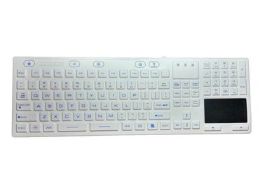 堅いIP68医学等級のキーボード、接触マウスの無線バックライトを当てられたキーボード
